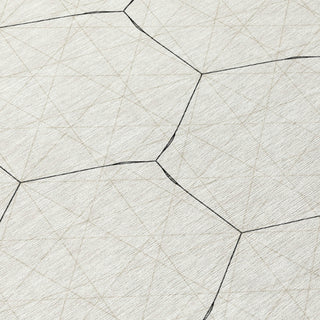 Piper Looms Chantille Geometric ACN987 Linen Machine Washable Area Rug Swatch Image