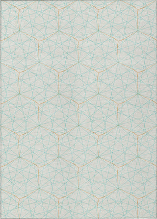 Piper Looms Chantille Geometric ACN987 White Machine Washable Area Rug main image