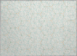 Piper Looms Chantille Geometric ACN987 White Machine Washable Area Rug Scatter Main Image