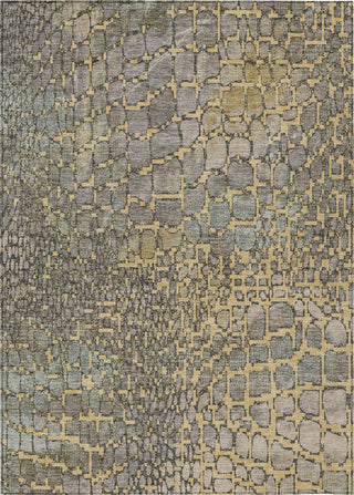 Piper Looms Chantille Squares ACN988 Gold Machine Washable Area Rug main image