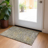 Piper Looms Chantille Squares ACN988 Gold Machine Washable Area Rug Scatter Lifestyle Image Feature