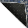 Piper Looms Chantille Squares ACN988 Navy Machine Washable Area Rug Backing Image