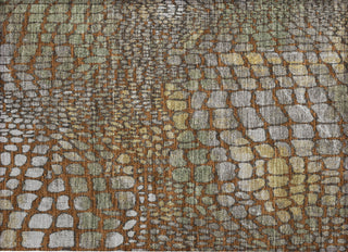 Piper Looms Chantille Squares ACN988 Paprika Machine Washable Area Rug Scatter Main Image