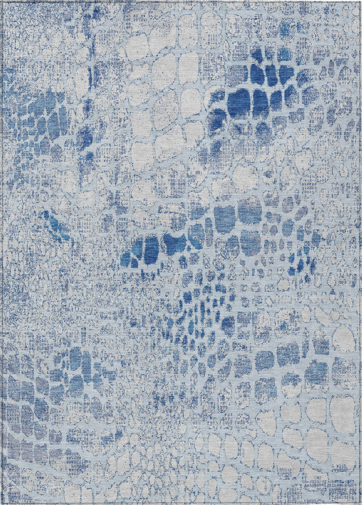 Piper Looms Chantille Squares ACN988 Sky Machine Washable Area Rug main image