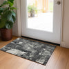 Piper Looms Chantille Abstract ACN989 Black Machine Washable Area Rug Scatter Lifestyle Image Feature