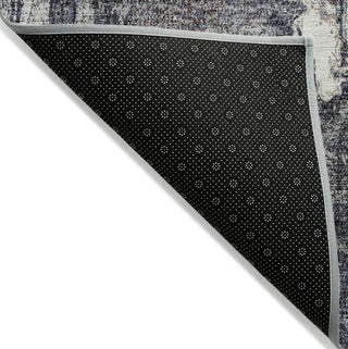 Piper Looms Chantille Abstract ACN989 Charcoal Machine Washable Area Rug Backing Image
