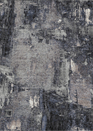 Piper Looms Chantille Abstract ACN989 Charcoal Machine Washable Area Rug main image