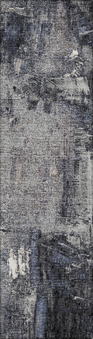 Piper Looms Chantille Abstract ACN989 Charcoal Machine Washable Area Rug Runner Main Image