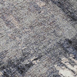 Piper Looms Chantille Abstract ACN989 Charcoal Machine Washable Area Rug Swatch Image