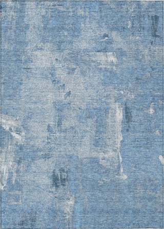 Piper Looms Chantille Abstract ACN989 Denim Machine Washable Area Rug main image