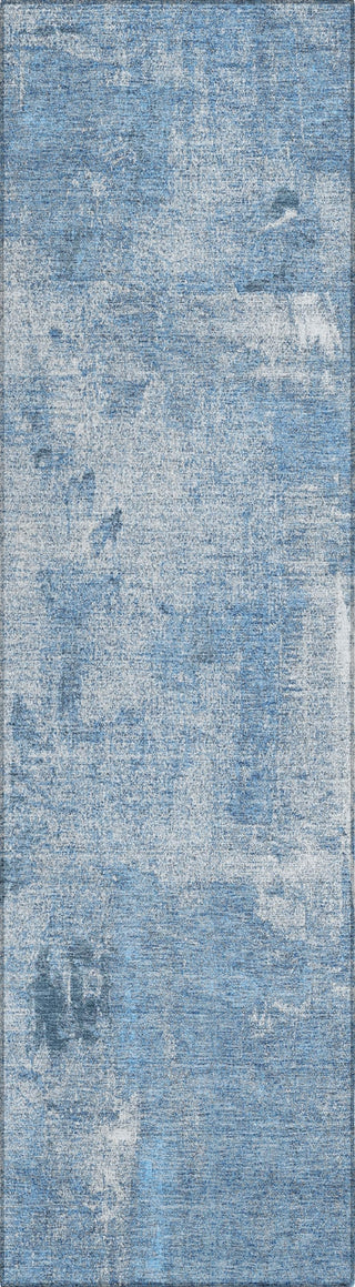 Piper Looms Chantille Abstract ACN989 Denim Machine Washable Area Rug Runner Main Image