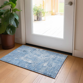 Piper Looms Chantille Abstract ACN989 Denim Machine Washable Area Rug Scatter Lifestyle Image Feature