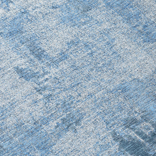 Piper Looms Chantille Abstract ACN989 Denim Machine Washable Area Rug Swatch Image