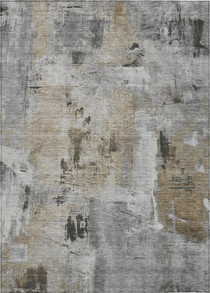 Piper Looms Chantille Abstract ACN989 Gray Machine Washable Area Rug main image