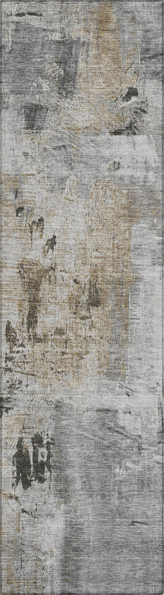 Piper Looms Chantille Abstract ACN989 Gray Machine Washable Area Rug Runner Main Image