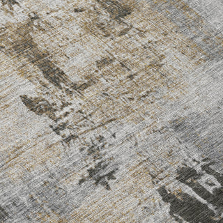 Piper Looms Chantille Abstract ACN989 Gray Machine Washable Area Rug Swatch Image