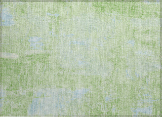 Piper Looms Chantille Abstract ACN989 Green Machine Washable Area Rug Scatter Main Image