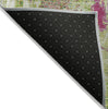 Piper Looms Chantille Abstract ACN989 Lime Machine Washable Area Rug Backing Image