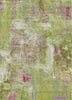 Piper Looms Chantille Abstract ACN989 Lime Machine Washable Area Rug main image
