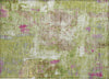 Piper Looms Chantille Abstract ACN989 Lime Machine Washable Area Rug Scatter Main Image
