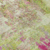 Piper Looms Chantille Abstract ACN989 Lime Machine Washable Area Rug Swatch Image