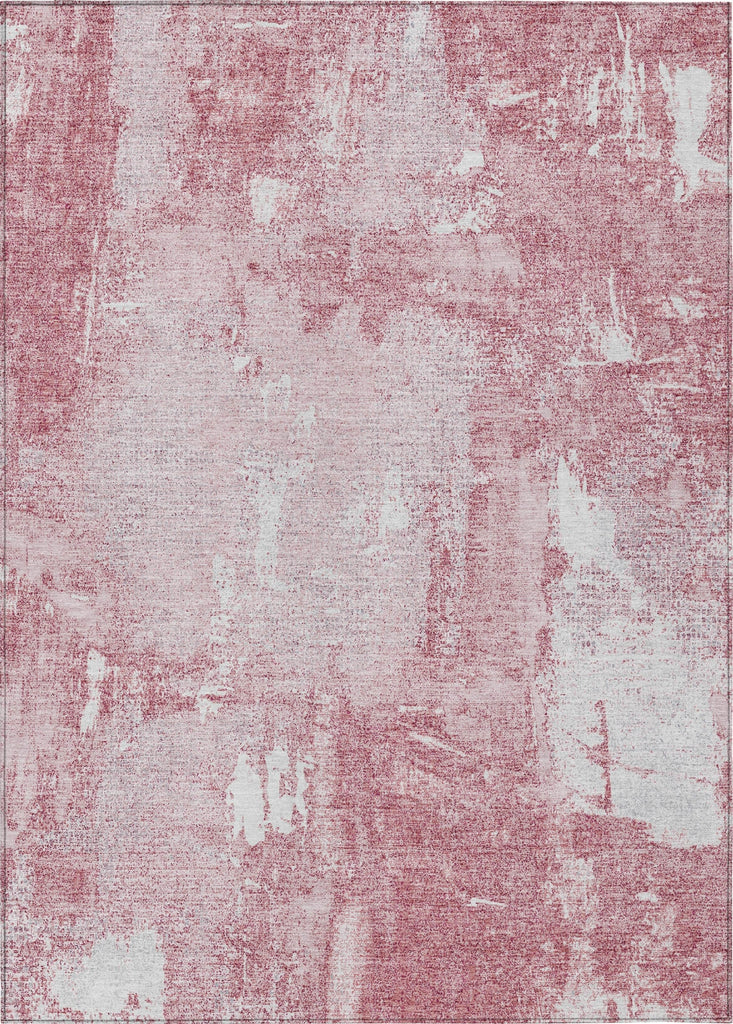 Piper Looms Chantille Abstract ACN989 Pink Machine Washable Area Rug main image