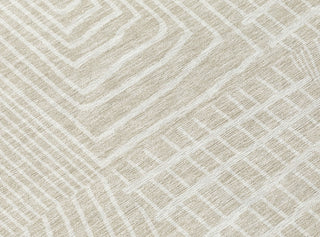 Piper Looms Chantille Geometric ACN990 Beige Machine Washable Area Rug Swatch Image