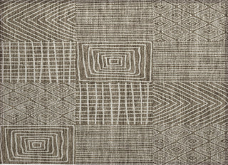 Piper Looms Chantille Geometric ACN990 Brown Machine Washable Area Rug Scatter Main Image