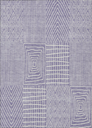 Piper Looms Chantille Geometric ACN990 Lavender Machine Washable Area Rug main image
