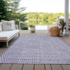 Piper Looms Chantille Geometric ACN990 Lavender Machine Washable Area Rug Outdoor Lifestyle Image Feature