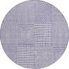 Piper Looms Chantille Geometric ACN990 Lavender Machine Washable Area Rug Round Main Image
