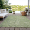 Piper Looms Chantille Lines ACN991 Aloe Machine Washable Area Rug Outdoor Lifestyle Image Feature