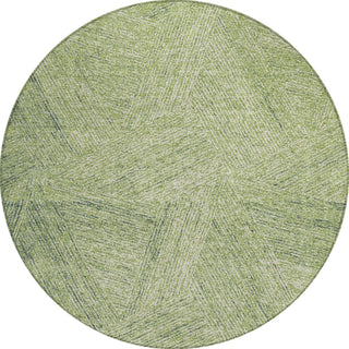Piper Looms Chantille Lines ACN991 Aloe Machine Washable Area Rug Round Main Image
