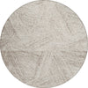Piper Looms Chantille Lines ACN991 Beige Machine Washable Area Rug Round Main Image