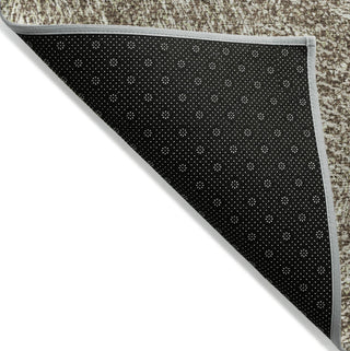 Piper Looms Chantille Lines ACN991 Chocolate Machine Washable Area Rug Backing Image