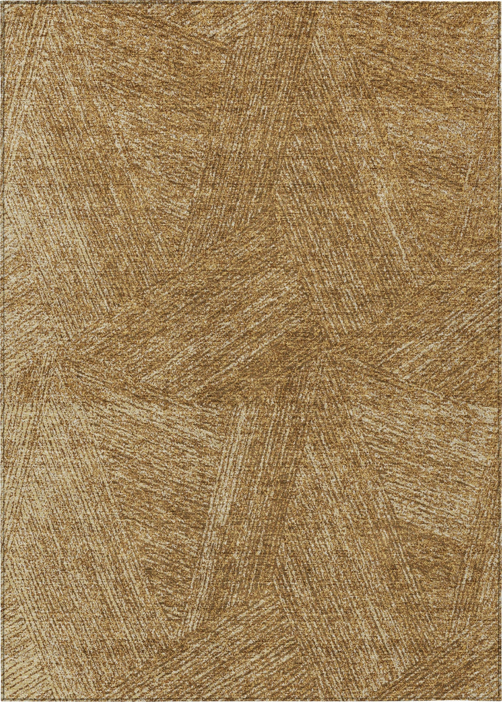 Piper Looms Chantille Lines ACN991 Gold Machine Washable Area Rug main image