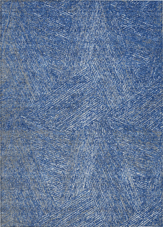 Piper Looms Chantille Lines ACN991 Navy Machine Washable Area Rug main image