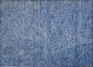 Piper Looms Chantille Lines ACN991 Navy Machine Washable Area Rug Scatter Main Image