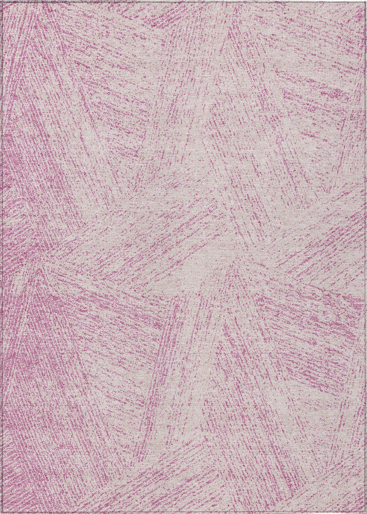 Piper Looms Chantille Lines ACN991 Pink Machine Washable Area Rug main image