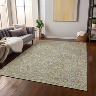 Piper Looms Chantille Lines ACN991 Putty Machine Washable Area Rug Lifestyle Image Feature