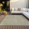 Piper Looms Chantille Lines ACN991 Putty Machine Washable Area Rug Outdoor Lifestyle Image Feature