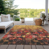 Piper Looms Chantille Floral ACN992 Gold Machine Washable Area Rug Outdoor Lifestyle Image Feature