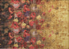 Piper Looms Chantille Floral ACN992 Gold Machine Washable Area Rug Scatter Main Image