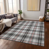 Piper Looms Chantille Plaid ACN993 Black Machine Washable Area Rug Lifestyle Image Feature