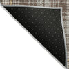 Piper Looms Chantille Plaid ACN993 Brown Machine Washable Area Rug Backing Image