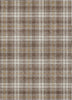 Piper Looms Chantille Plaid ACN993 Brown Machine Washable Area Rug main image