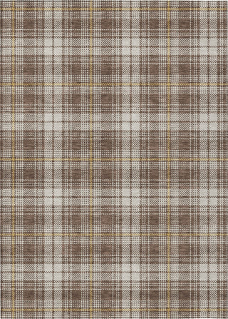 Piper Looms Chantille Plaid ACN993 Brown Machine Washable Area Rug main image