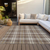 Piper Looms Chantille Plaid ACN993 Brown Machine Washable Area Rug Outdoor Lifestyle Image Feature