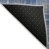 Piper Looms Chantille Plaid ACN993 Gray Machine Washable Area Rug Backing Image