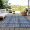 Piper Looms Chantille Plaid ACN993 Gray Machine Washable Area Rug Outdoor Lifestyle Image Feature